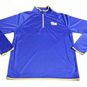 Colosseum Men's University of Pittsburgh Quarter Zip Medium NEW WITH TAGS